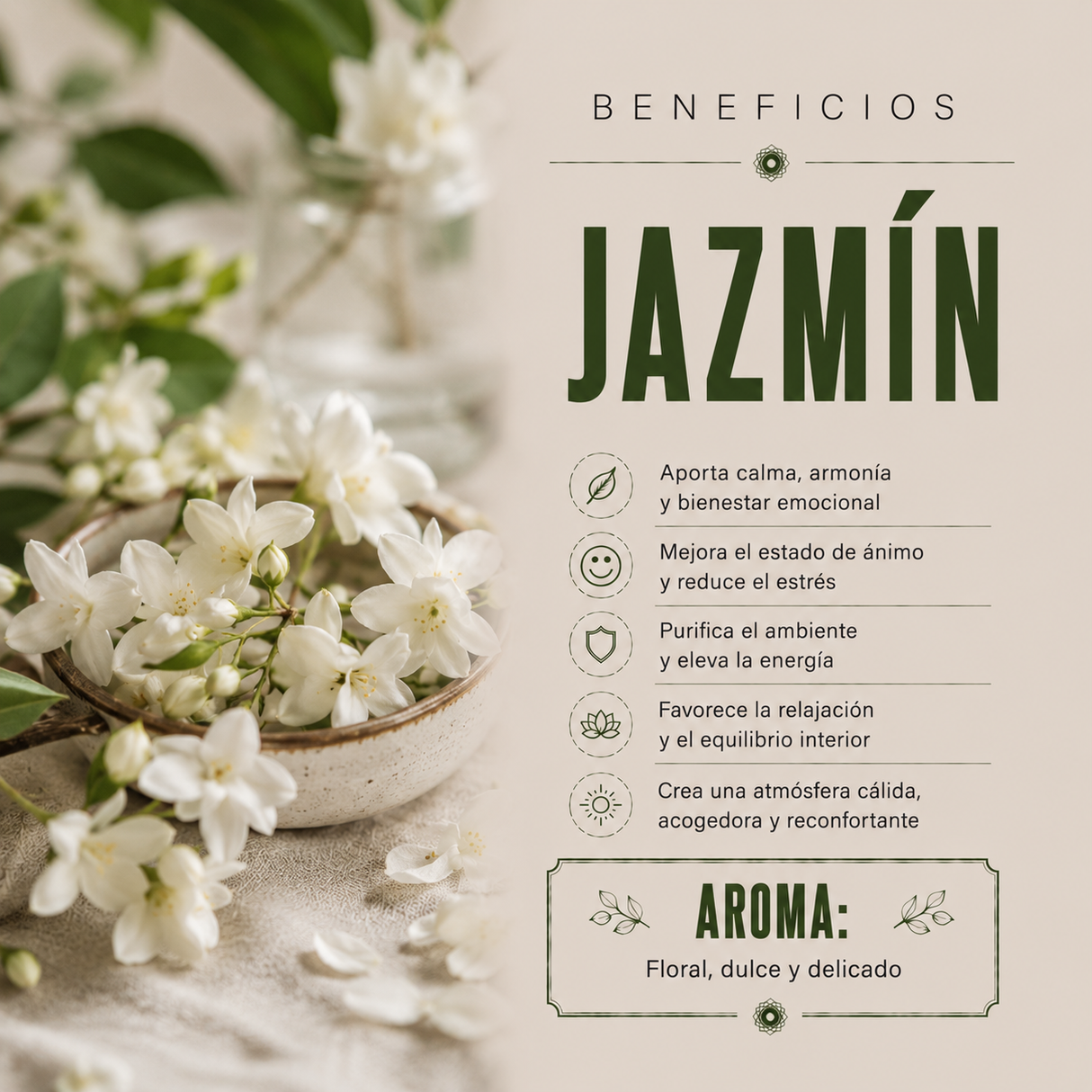 Incienso Smudge Jazmín