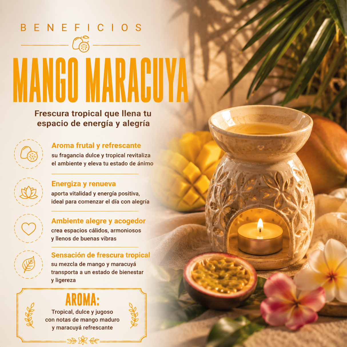 Aromatizante Spray Mango Maracuyá 200 mL