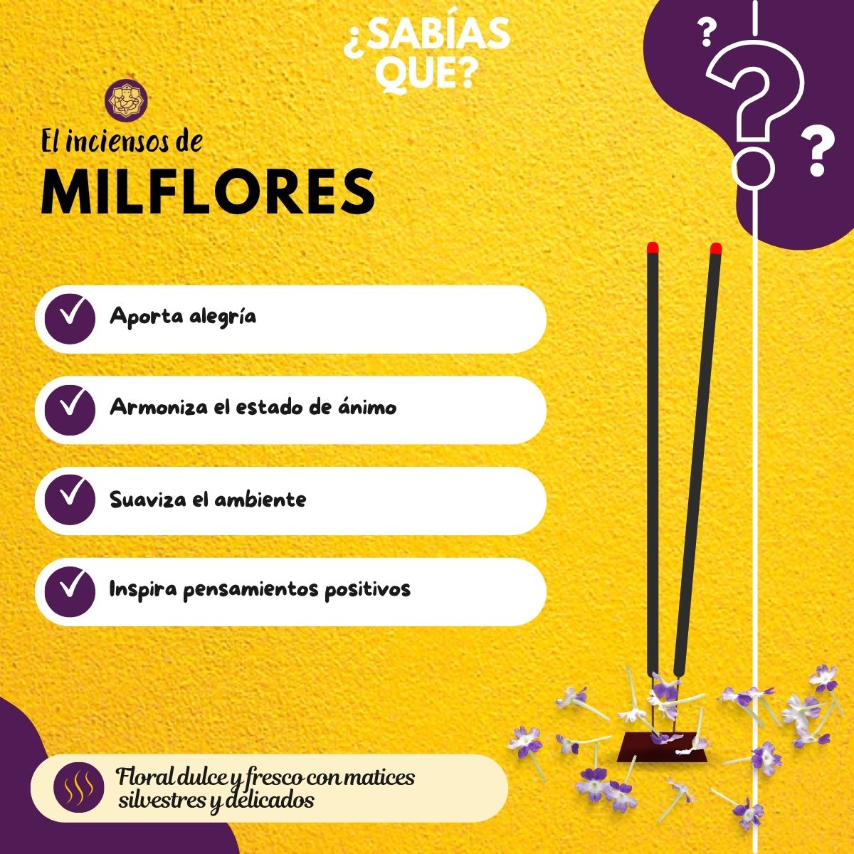 Incienso en Cono Mil Flores