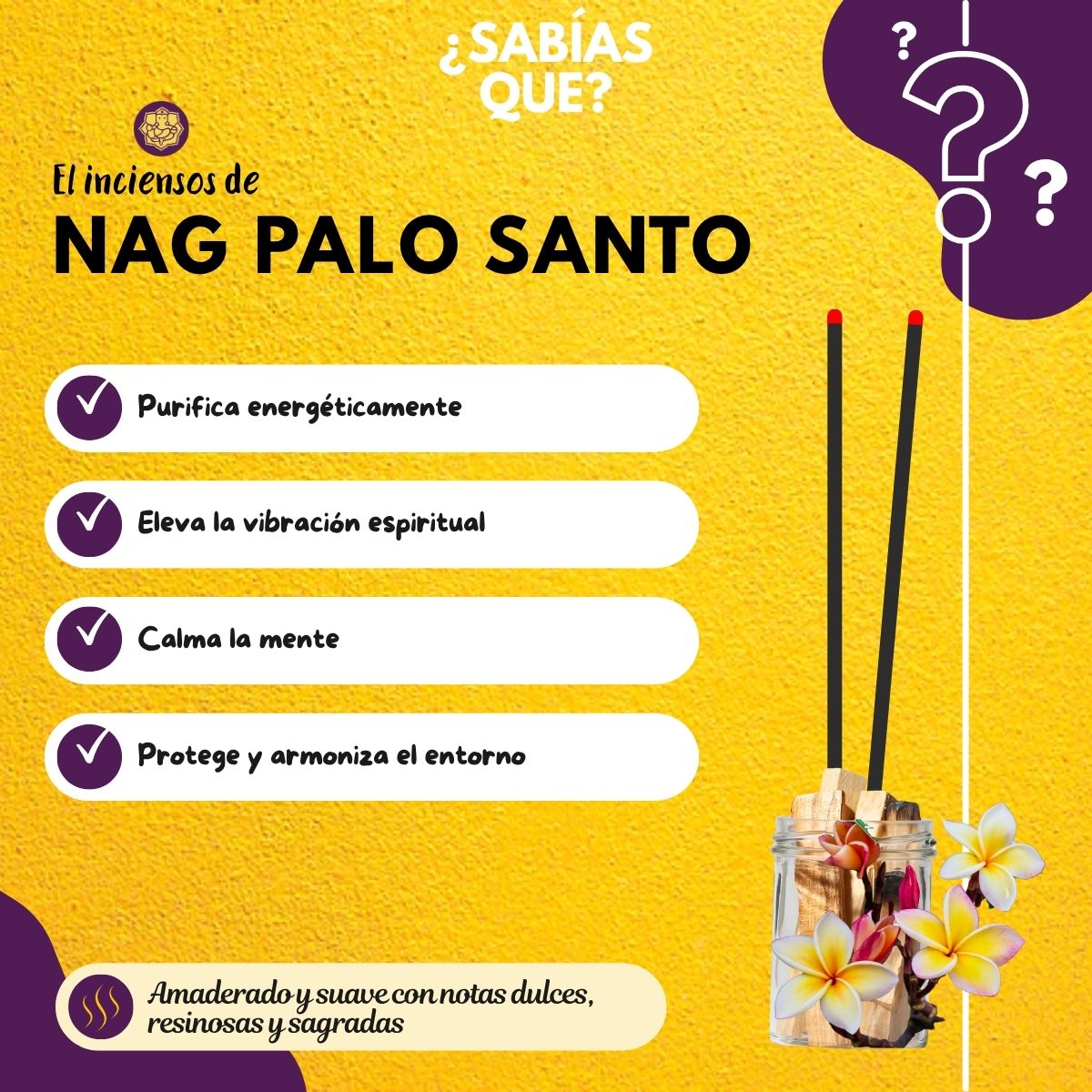 Incienso Nag Champa Palo Santo
