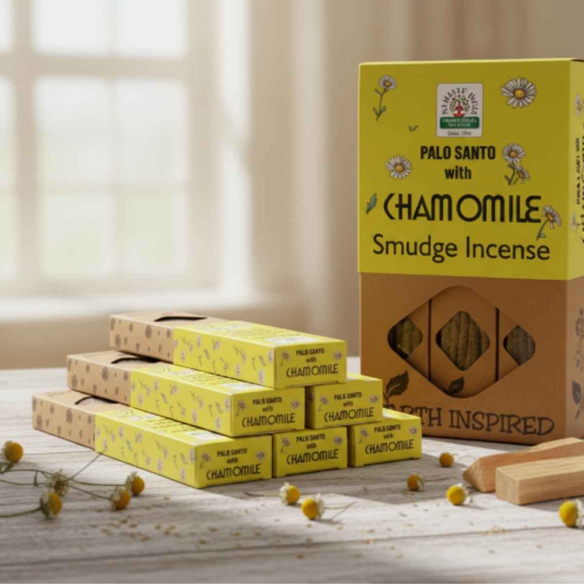 Incienso Orgánico Palo Santo con Manzanilla