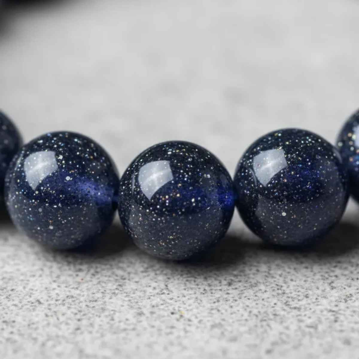 Pulsera Lluvia de Estrellas Azul 8mm