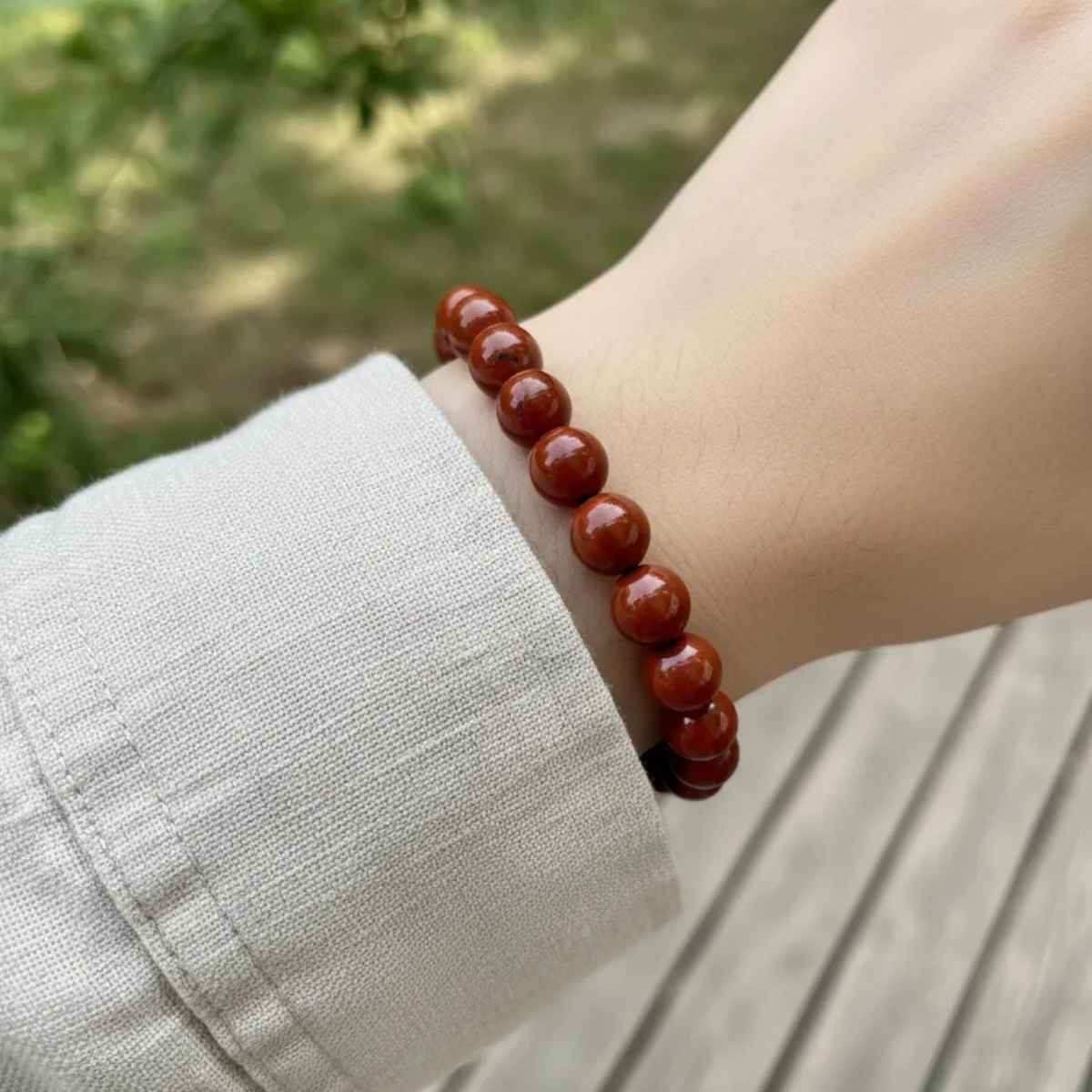 Pulsera Jaspe Rojo 8mm