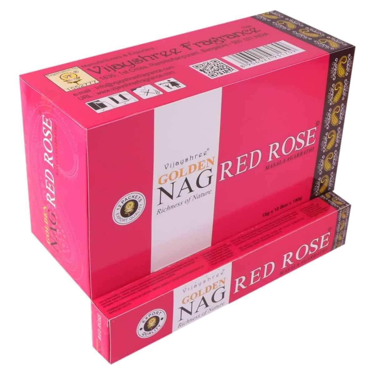 Incienso Golden Nag Red Rose