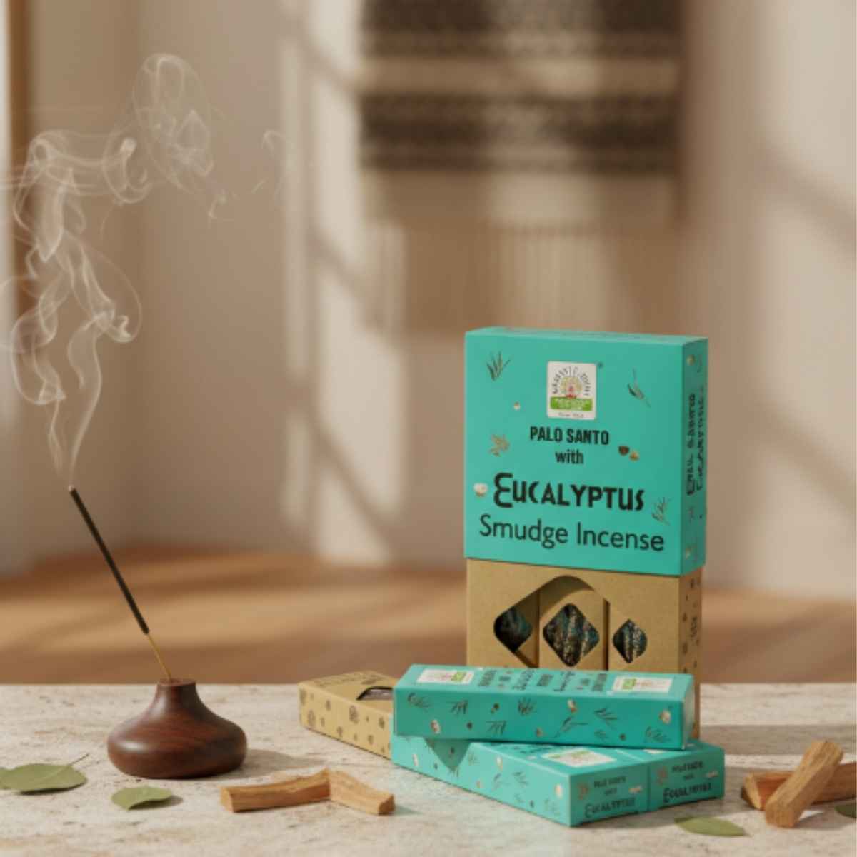 Incienso Orgánico Palo Santo con Eucalipto