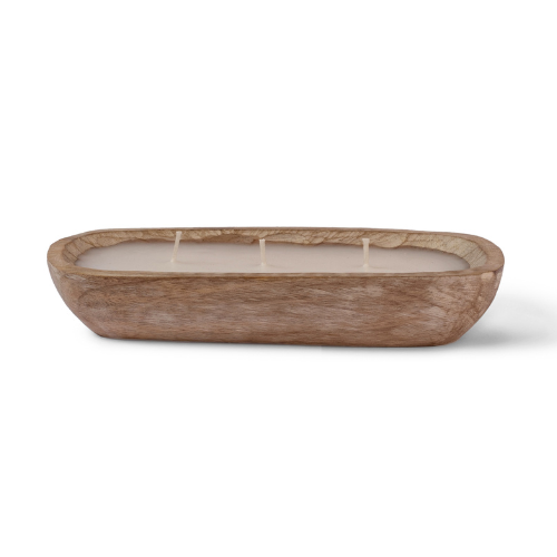 Vela Madera Barco Vainilla y Nuez Moscada