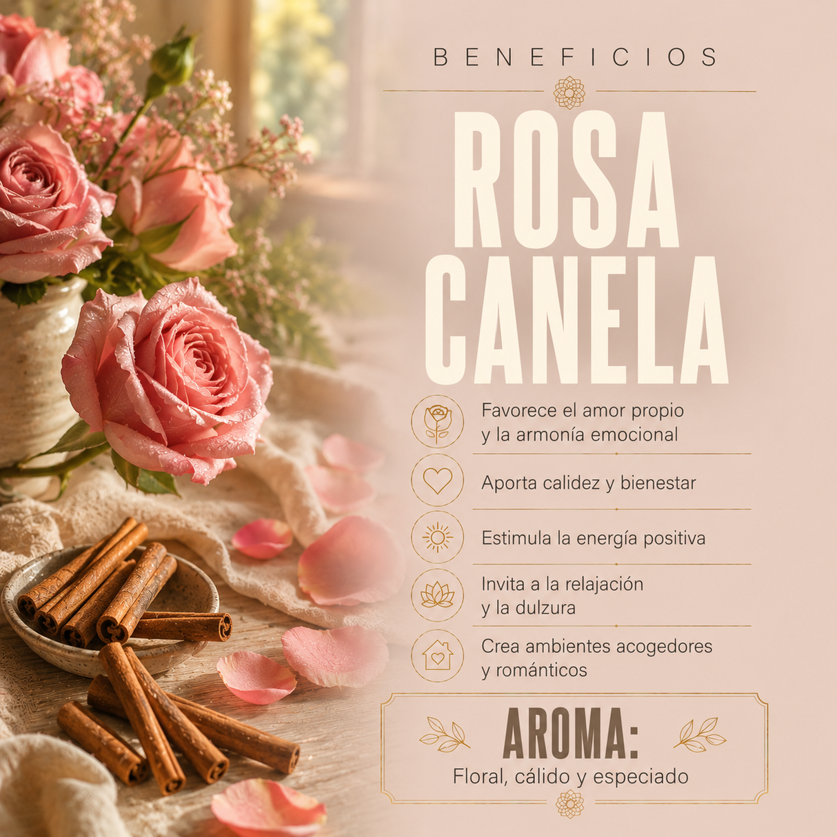 Incienso Rosa Canela