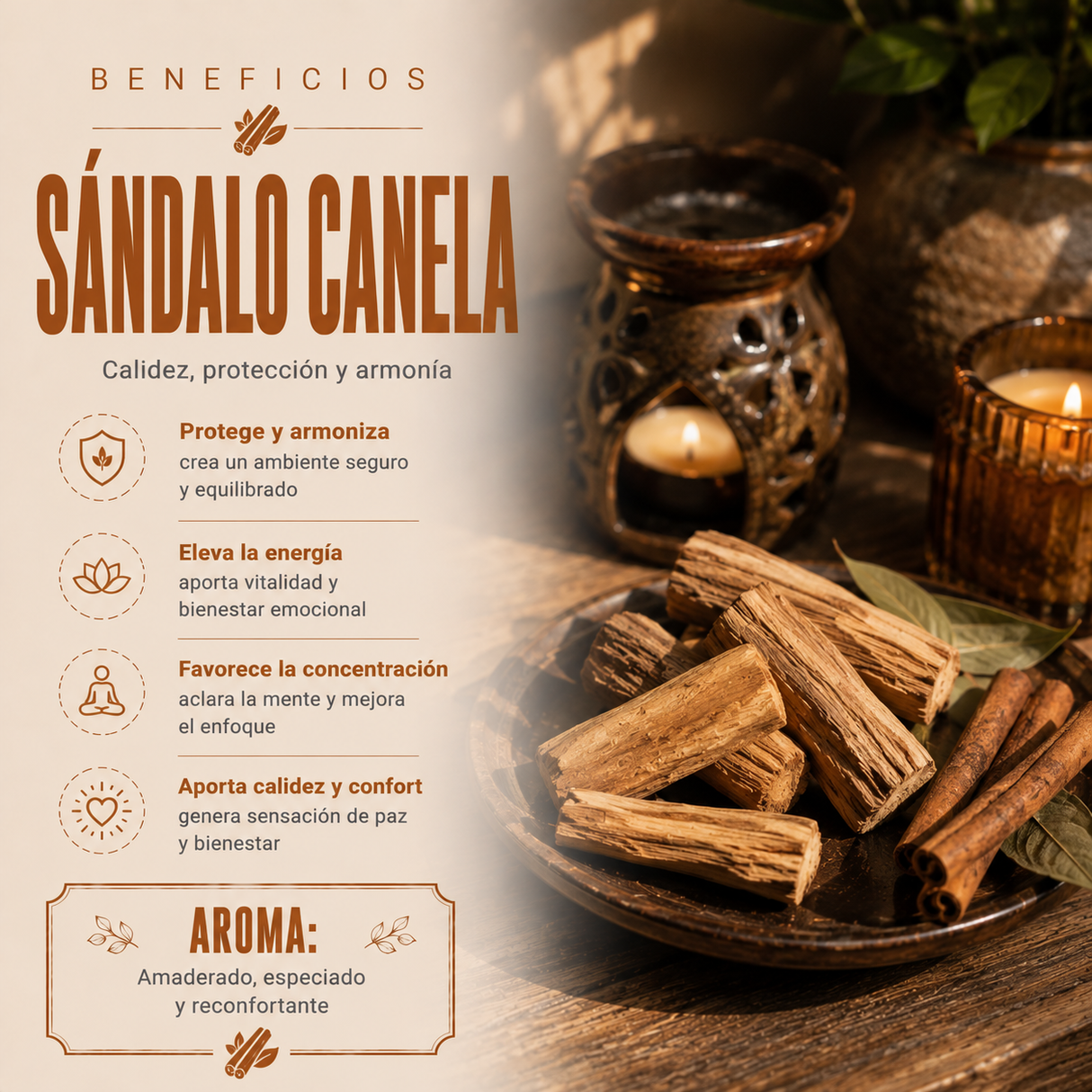 Incienso Sandalo Canela