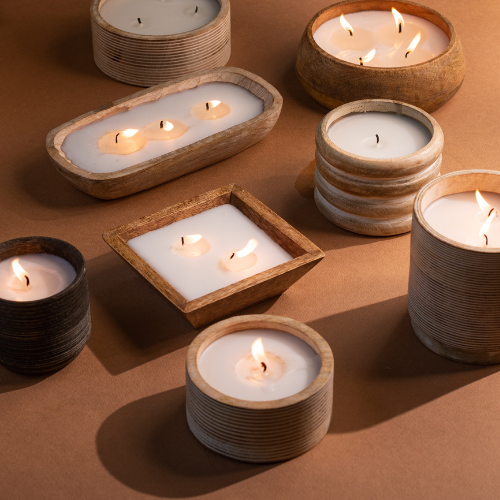 Vela Madera Big Stripe Frangipani