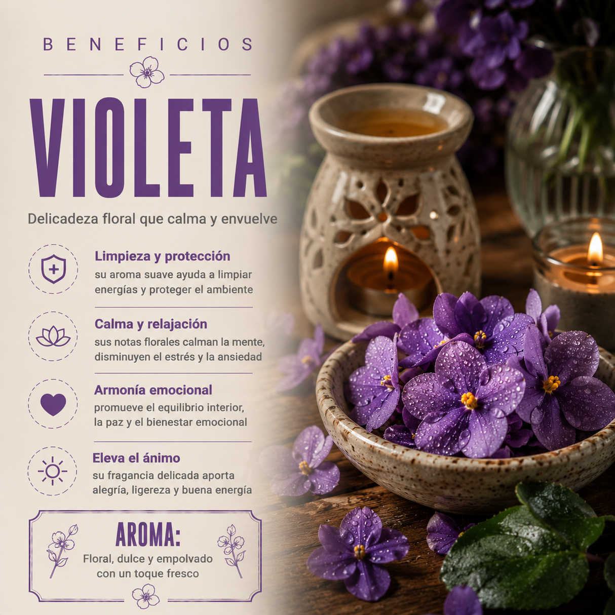 Aromatizante Spray Violeta 100 mL