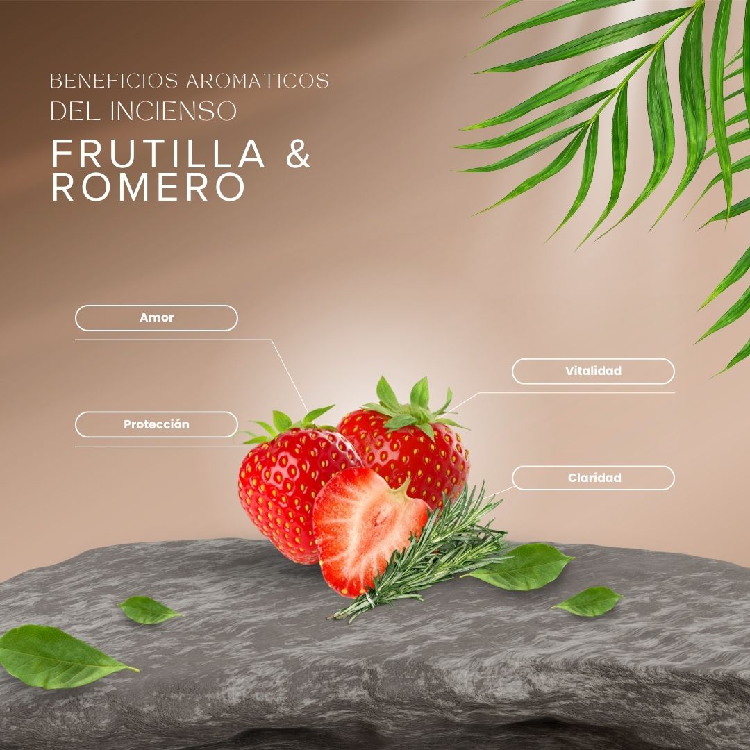 Sahumerio Orgánico Frutilla Romero