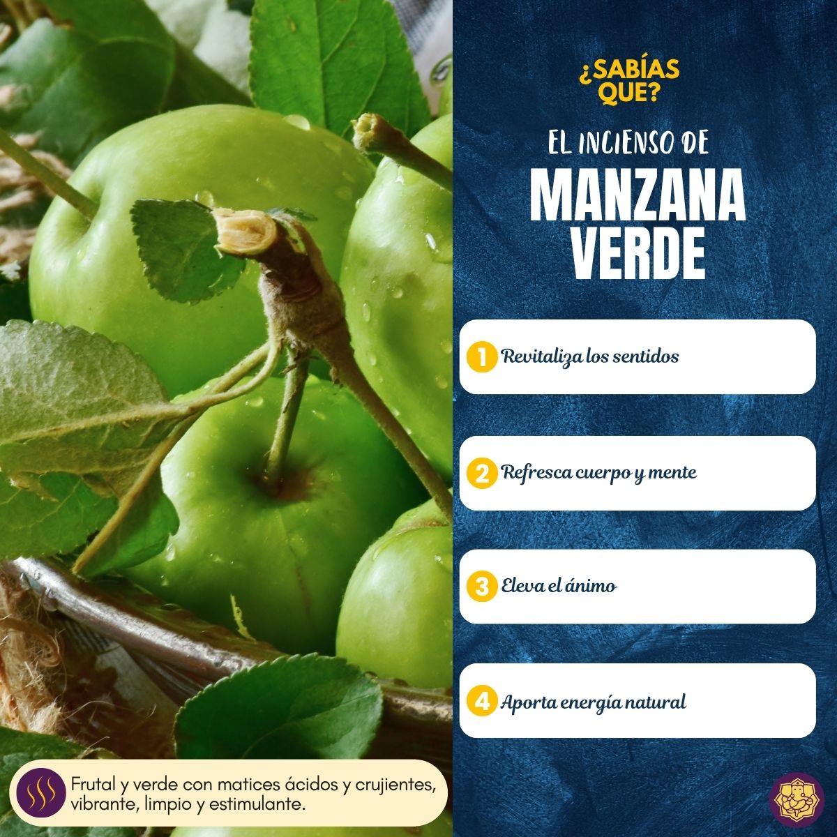 Incienso Manzana Verde