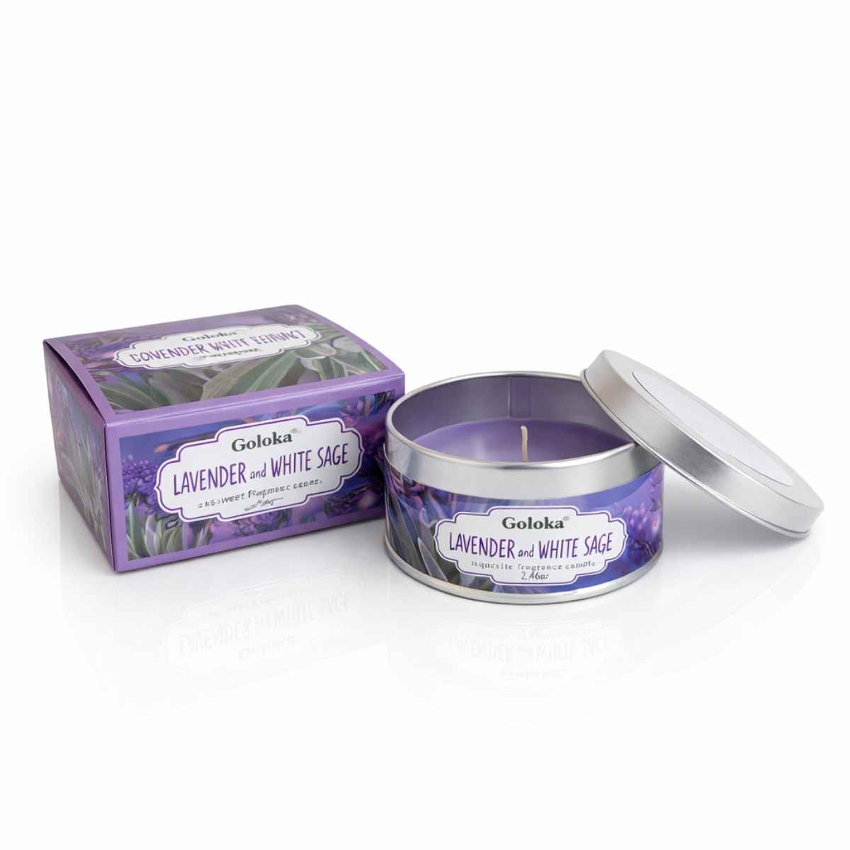 Vela Lavanda y Salvia Blanca