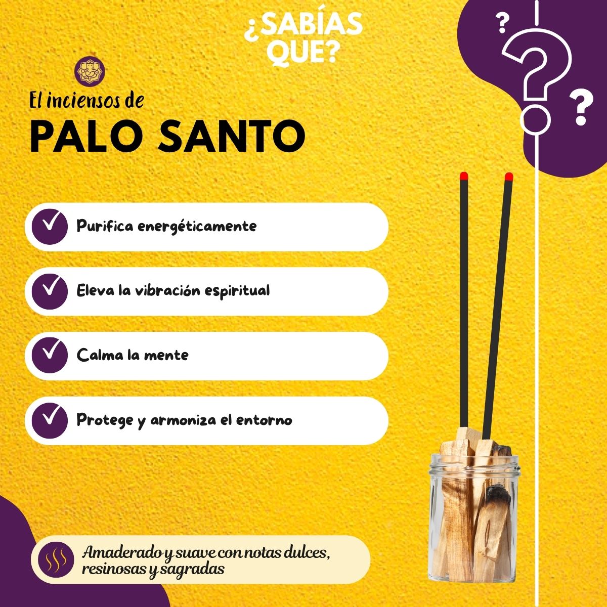 Incienso Jumbo Yatra Palo Santo