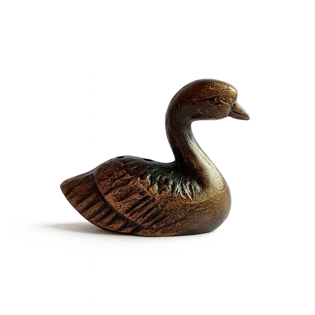 Porta Incienso Bronce Mini Cisne