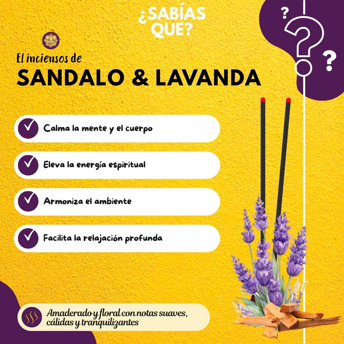 Incienso Heritage Sandalo con Lavanda