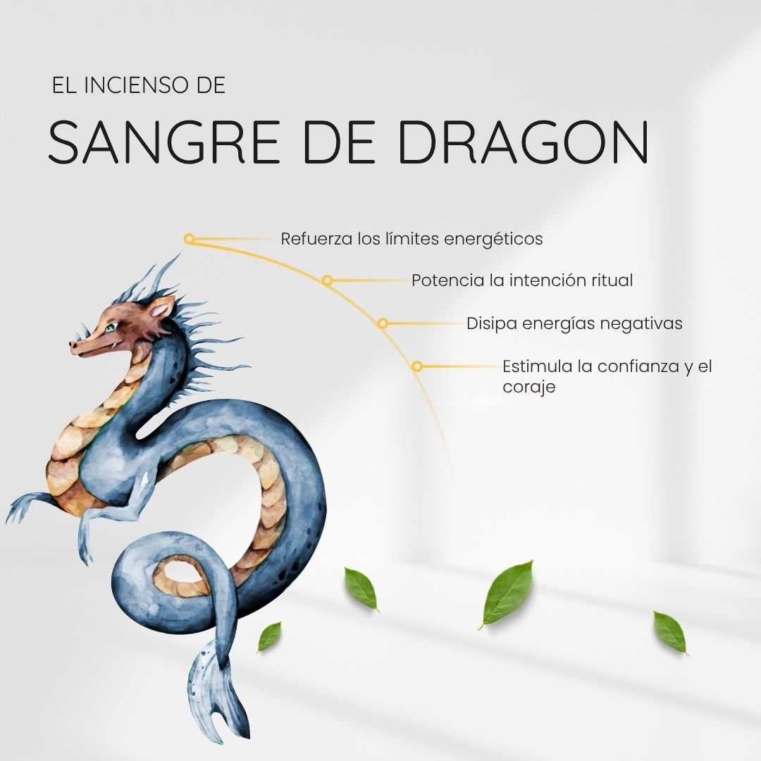 Incienso Sangre de Dragón con Cuarzo Rosa