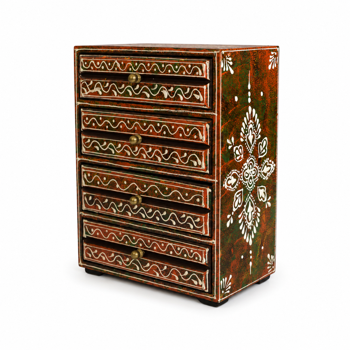 Cajonera Esmeralda Carmesí 4 Cajones