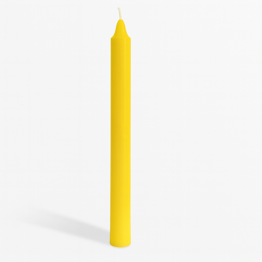 Vela Lisa Amarilla 10 u.