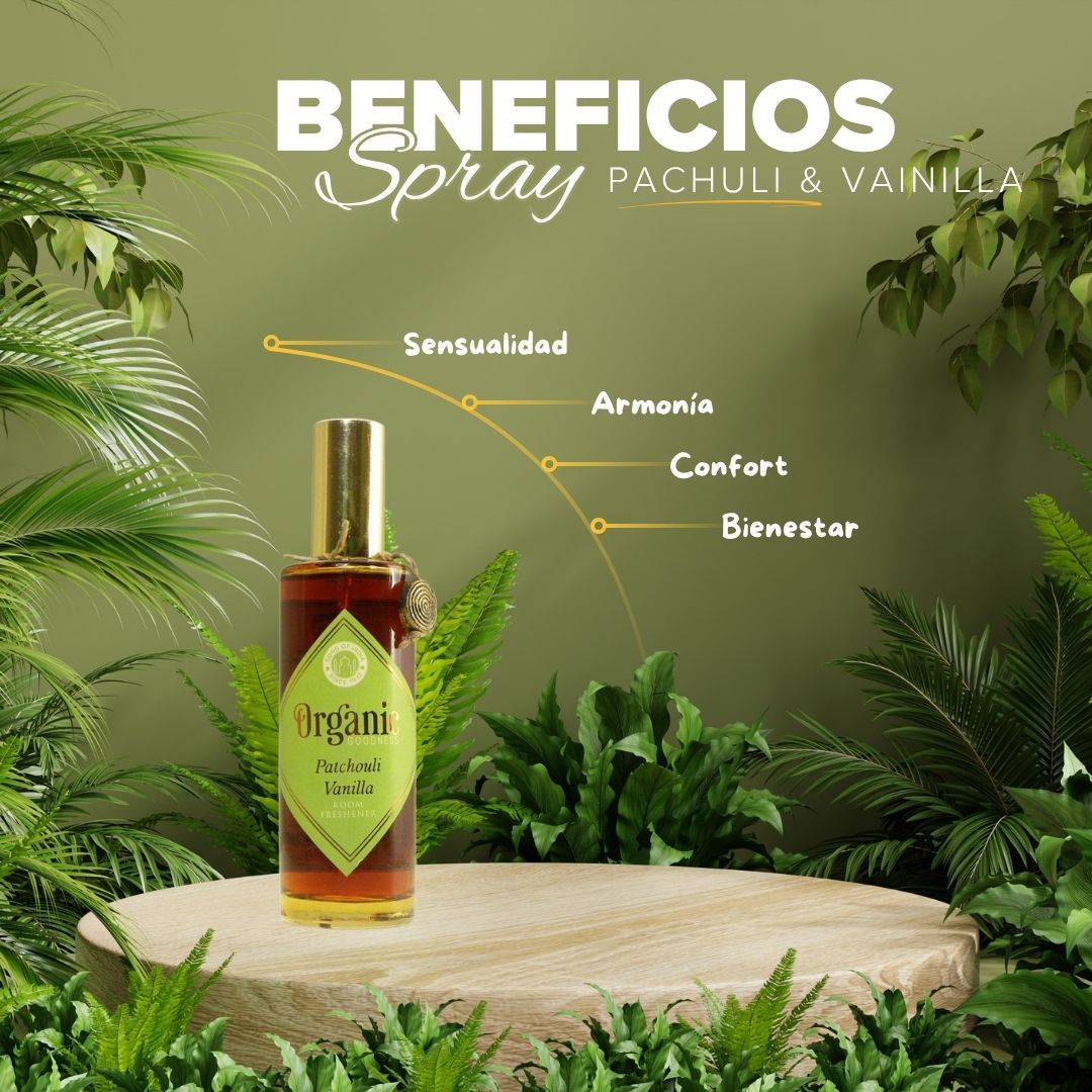 Aromatizante Spray Pachulí y Vainilla 100 mL