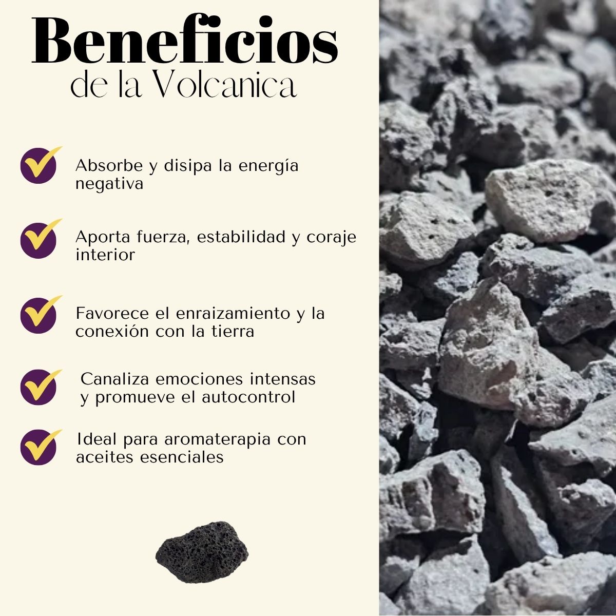 Pulsera Volcanica 8mm