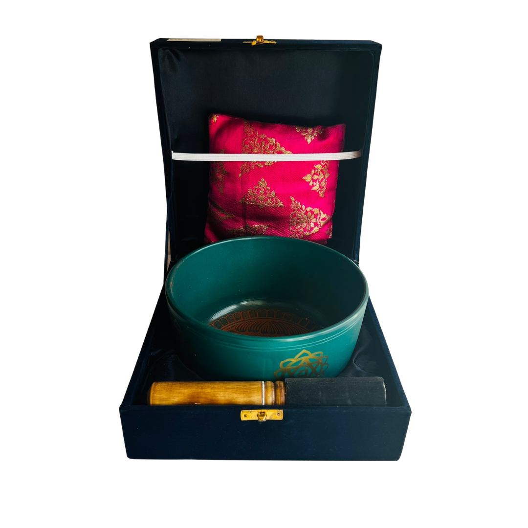 Box Cuenco Tibetano Verde YAM 18cm