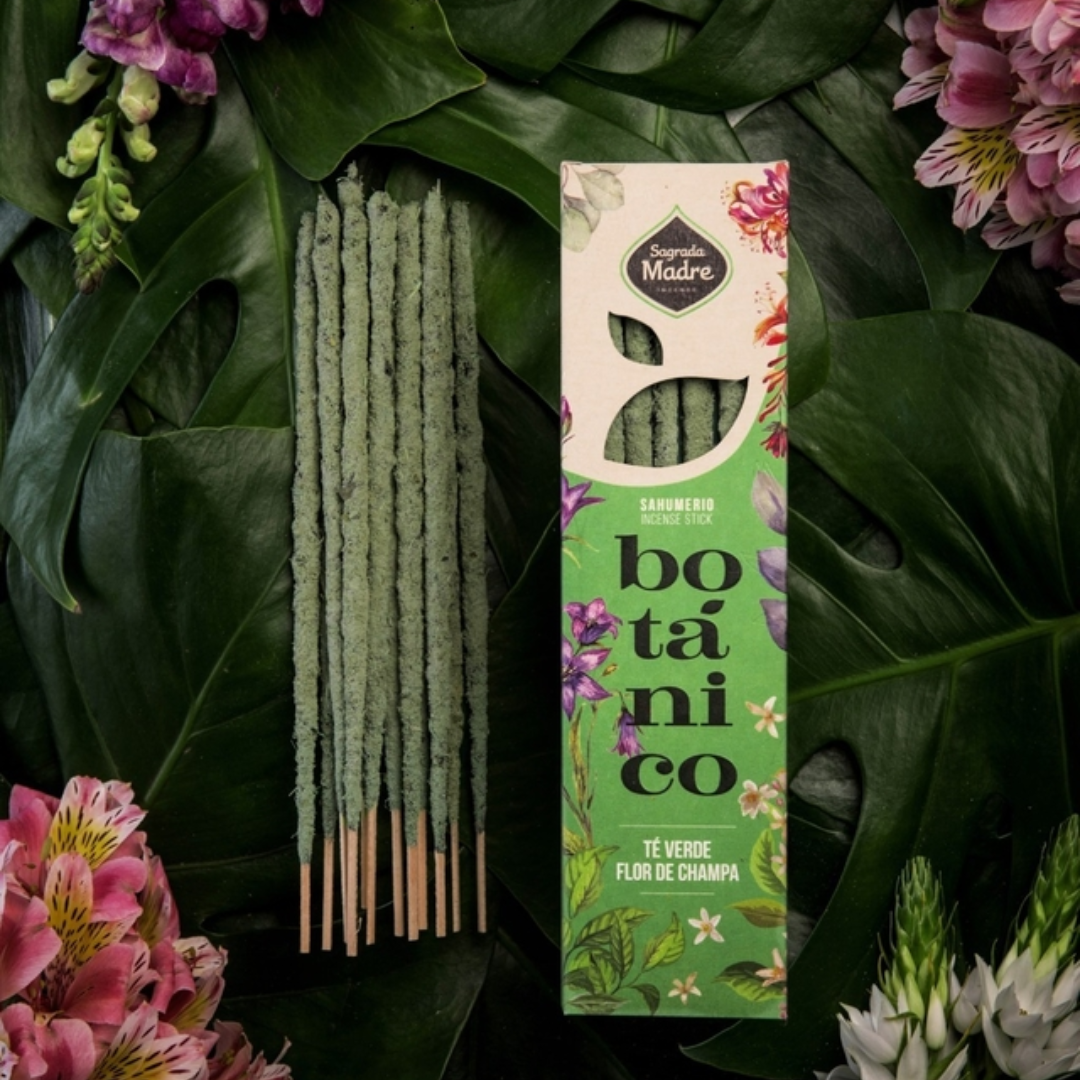 Sahumerio Botánico Té Verde y Champa
