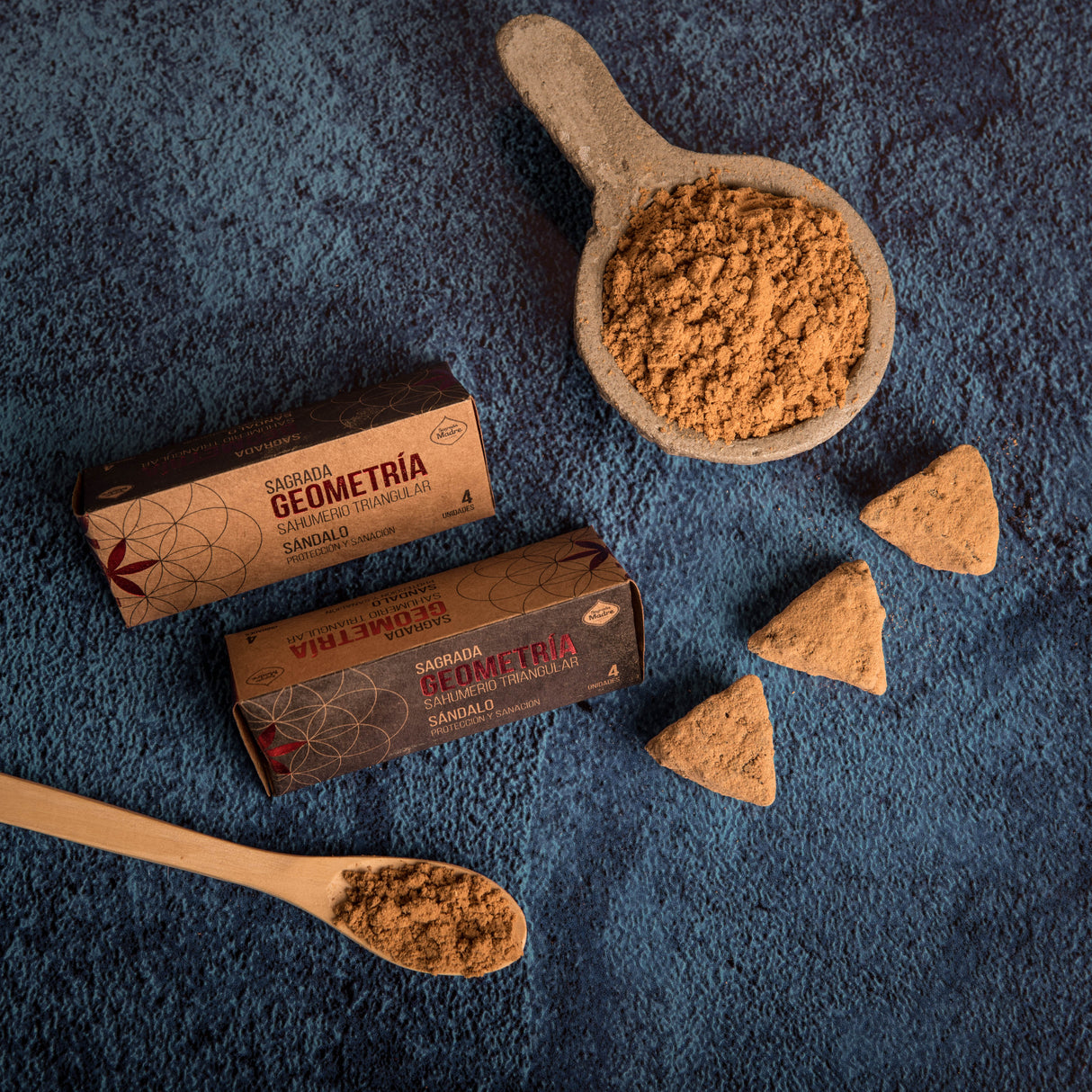 Sahumerio Triangular Sándalo