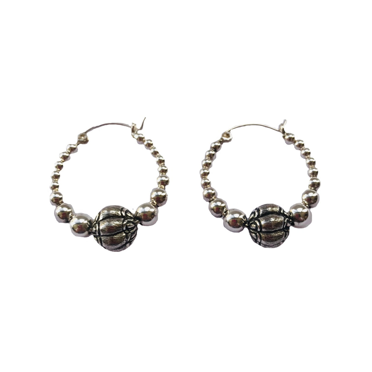 Argolla Circulo Floral Plata925