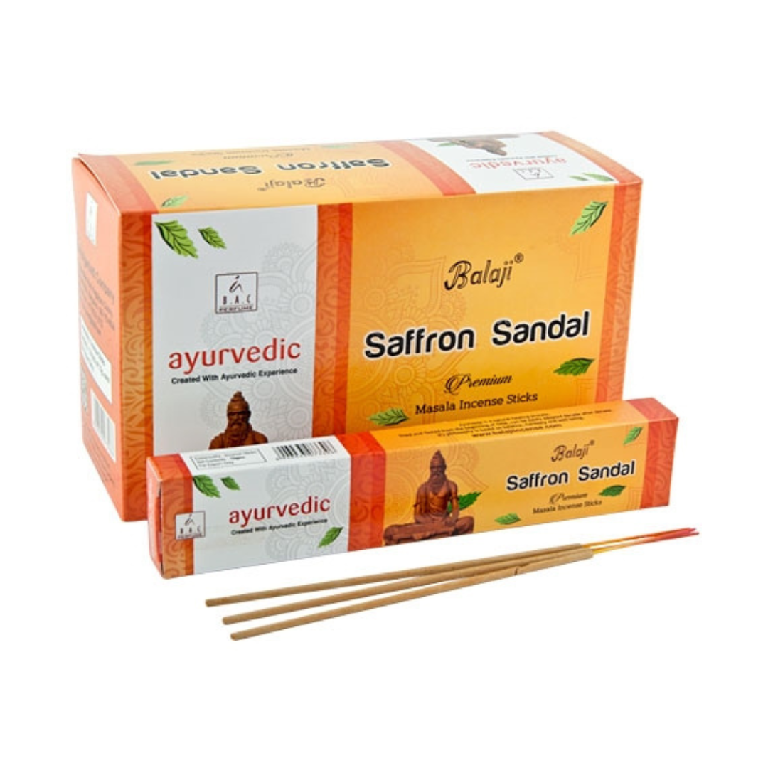 Incienso Azafrán Sándalo Ayurvedico