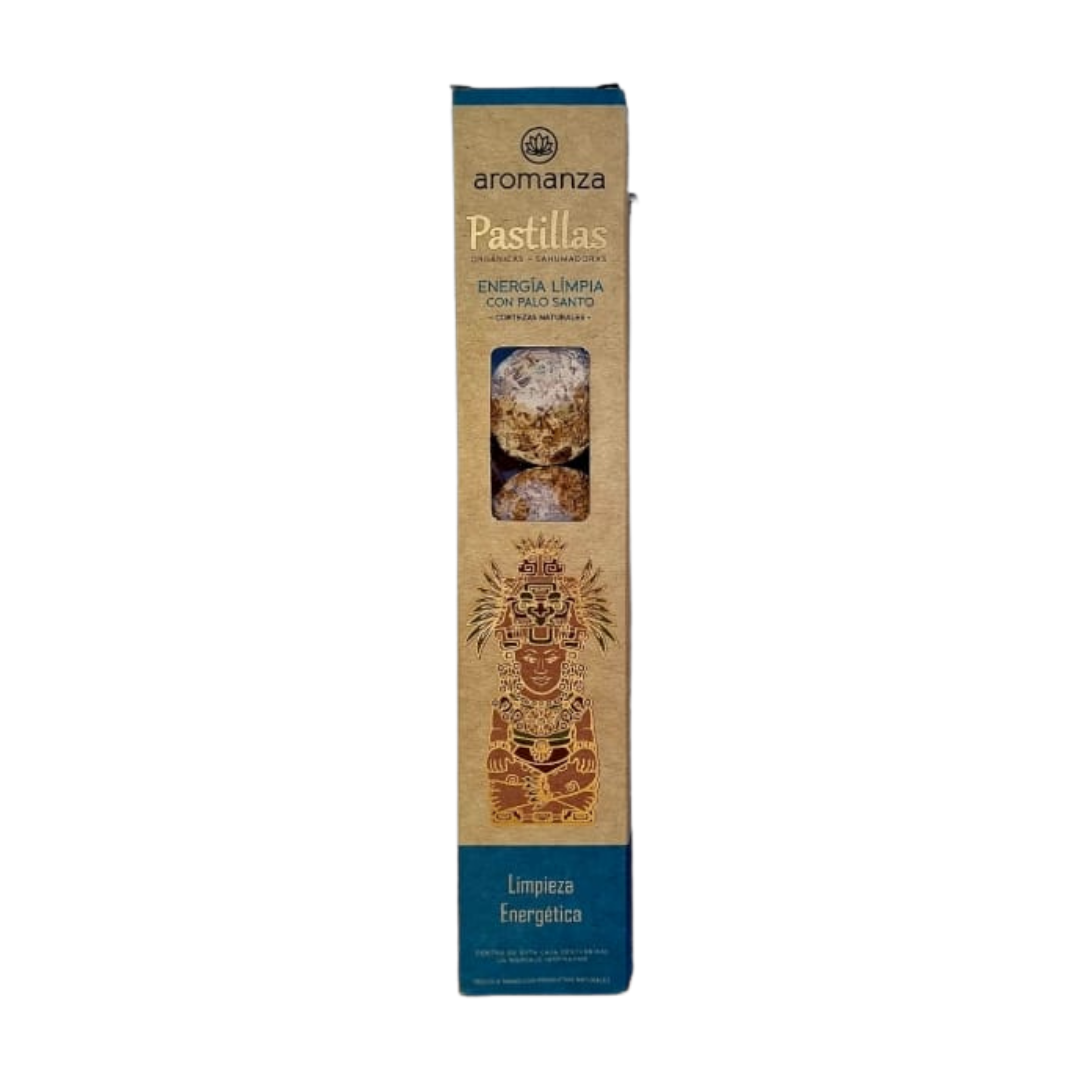Pastilla Sahumerio Energia Limpia y Palo Santo - Aromanza