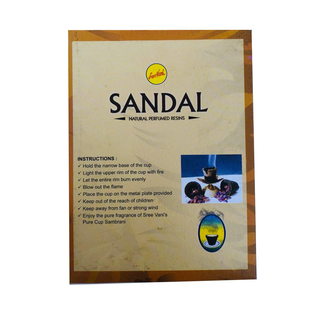 Copitas de Incienso Sándalo 12 copas