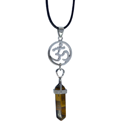 Colgante OM de Punta Ojo de Tigre