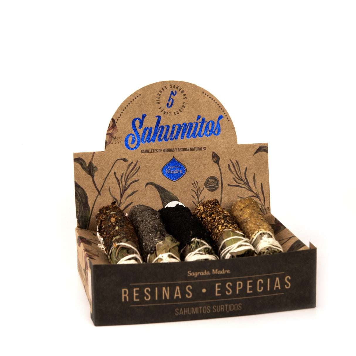 5 Sahumitos Surtidos Resinas y Especies