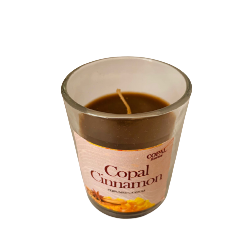 Vela en Vaso Copal Canela
