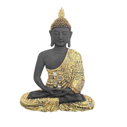 Buda Colgante Siddhartha Gold&Black