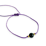 Pulsera de Hilo Ajustable con Piedra Preciosa
