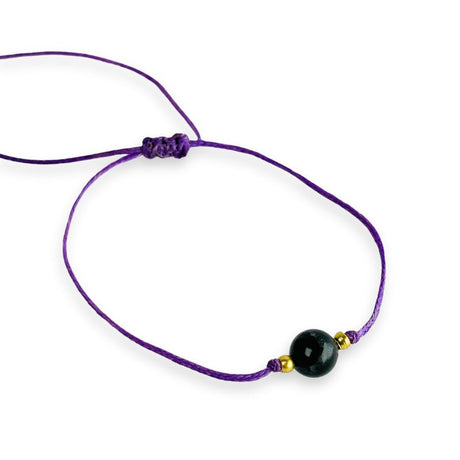 Pulsera de Hilo Ajustable con Piedra Preciosa