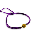 Pulsera de Hilo 6mm Ajustable con Piedra Preciosa