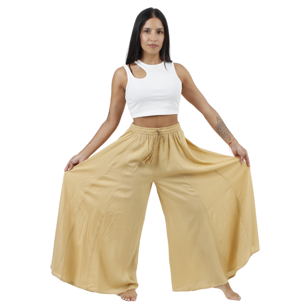 Pantalon Palazzo Beige