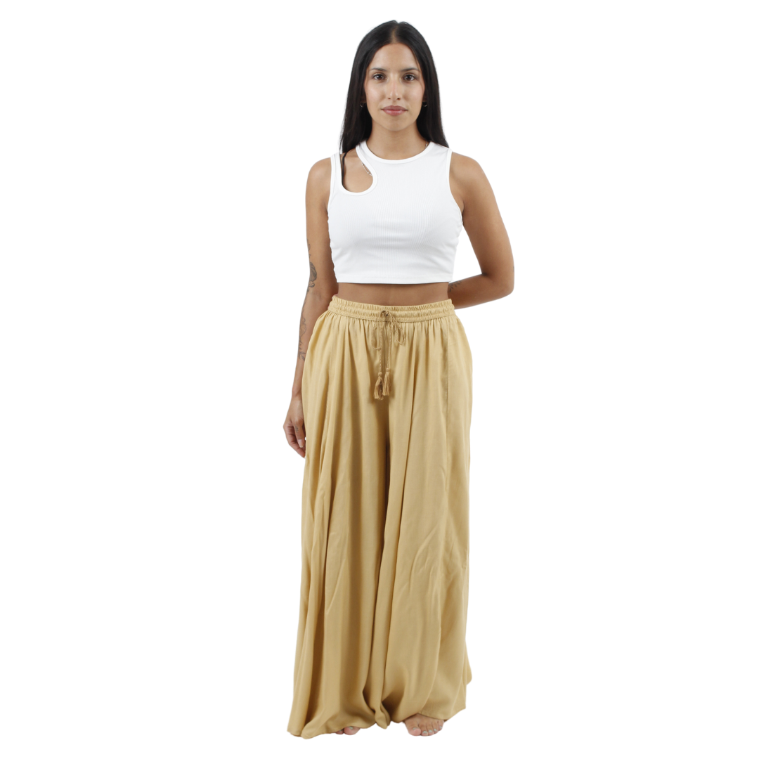 Pantalon Palazzo Beige