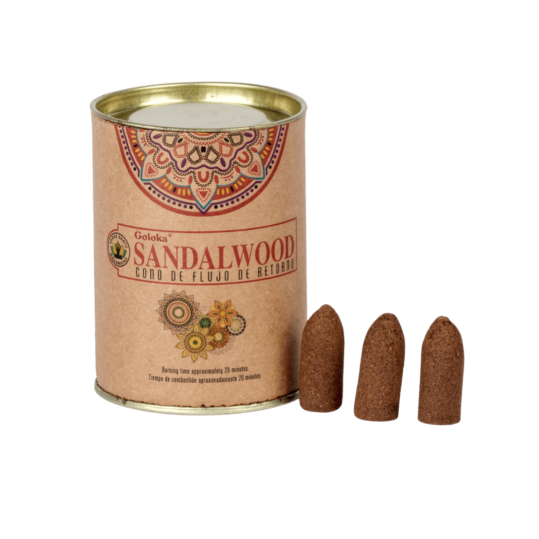 Incienso Cascada Nature's Sandalwood - Goloka - 24 Conos