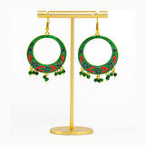 Aros Verde Blue Flower