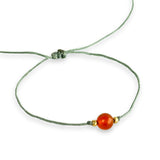 Pulsera de Hilo Ajustable con Piedra Preciosa