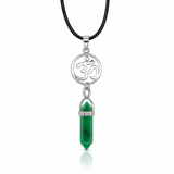 Colgante OM de Punta Jade Verde