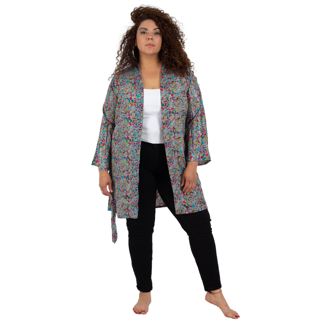 Kimono Denali Gris con Azul