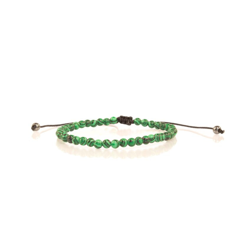 Pulsera Ajustable Malaquita 4mm