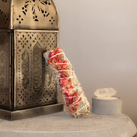 Sahúmo de Salvia Blanca con Lavanda Marina Roja