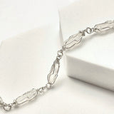 Pulsera Tejido Alpaca Piedra Cuarzo