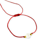 Pulsera de Hilo Ajustable con Piedra Preciosa